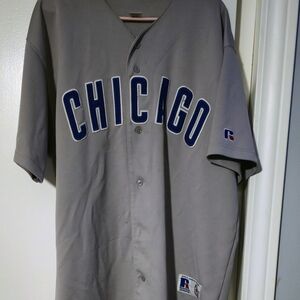 Chicago Cubs Gray Baseball Jersey